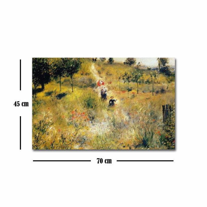Wallity Cuadro Decorativo sobre Lienzo Pierre Auguste Renoir El camino de la hierba alta 45 x 70 cm Wallity Cuadro Decorativo sobre Lienzo Pierre Auguste Renoir El camino de la hierba alta 45 x 70 cm